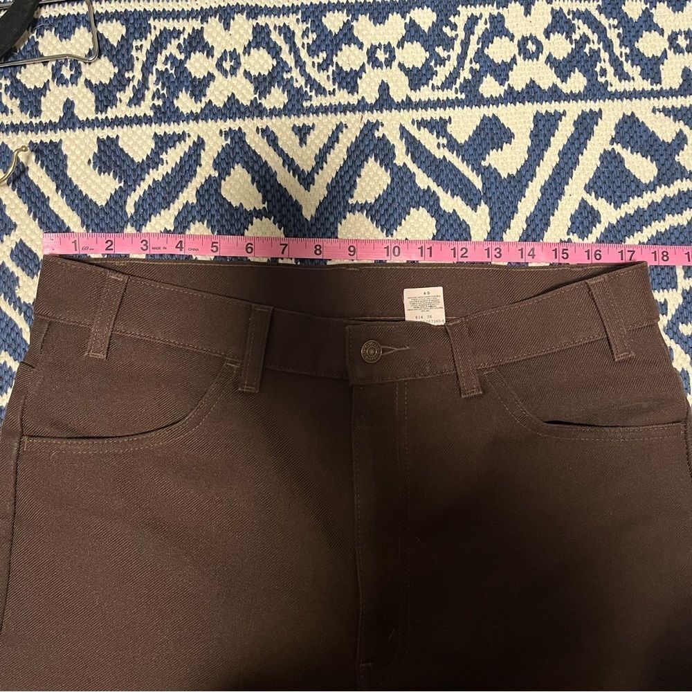 Vintage Levi’s Black Tab Brown Polyester Pant - Picture 6 of 6